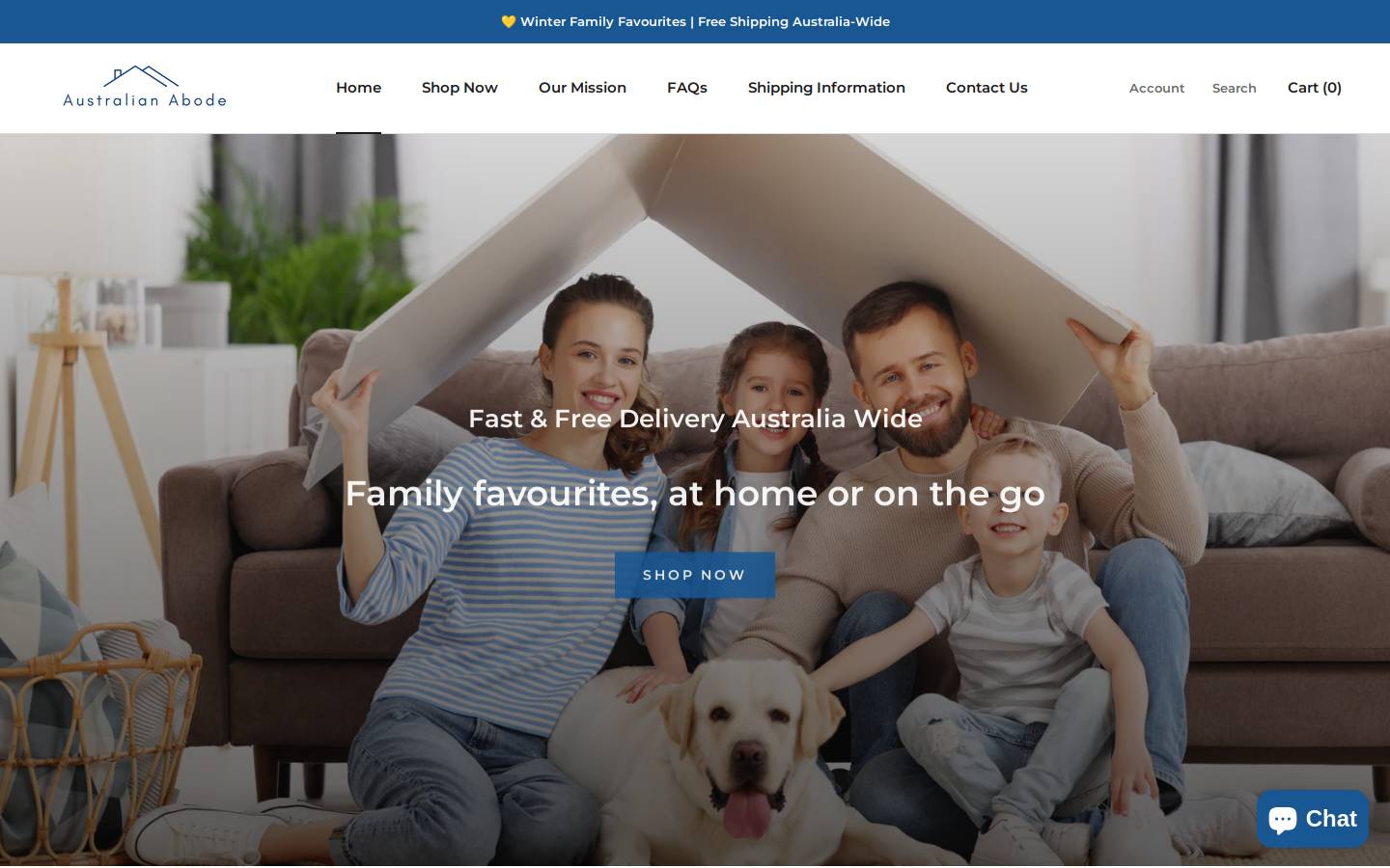 australianabode.com homepage screenshot