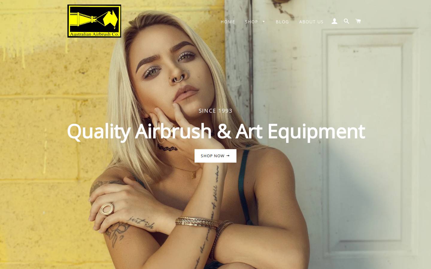 australianairbrush.com.au homepage screenshot