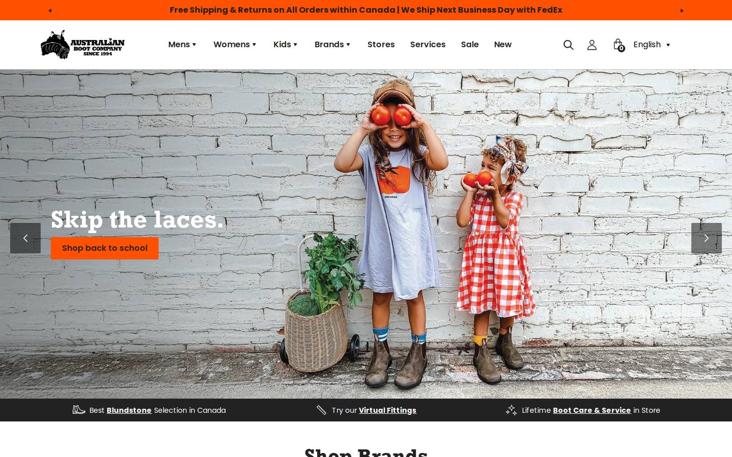 australianboot.com homepage screenshot