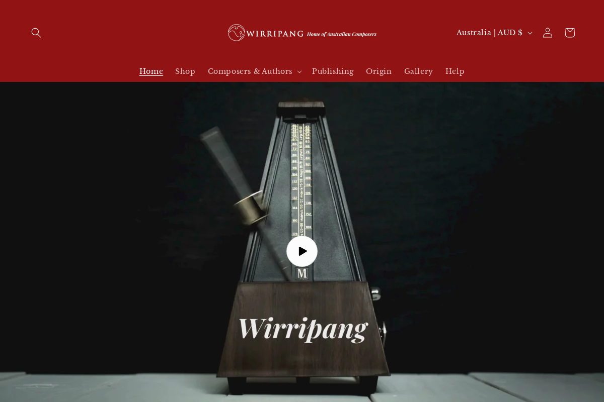 australiancomposers.com.au homepage screenshot