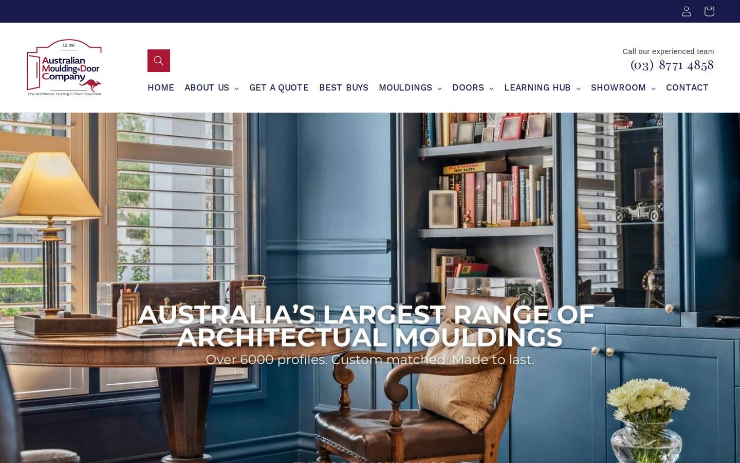 australianmoulding.com.au homepage screenshot