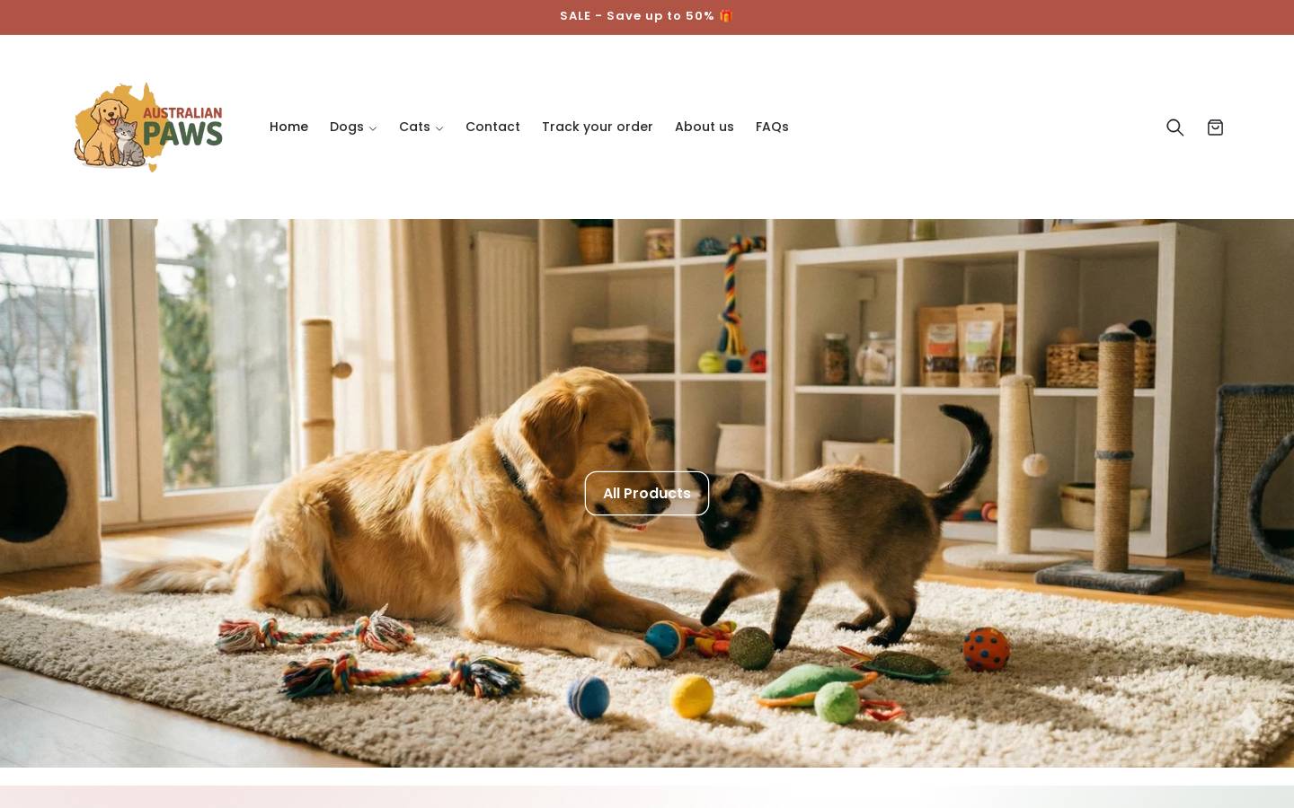 australianpaws.com homepage screenshot