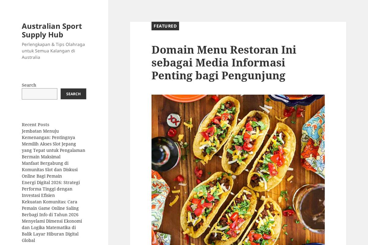 Australiansportsupplies homepage screenshot