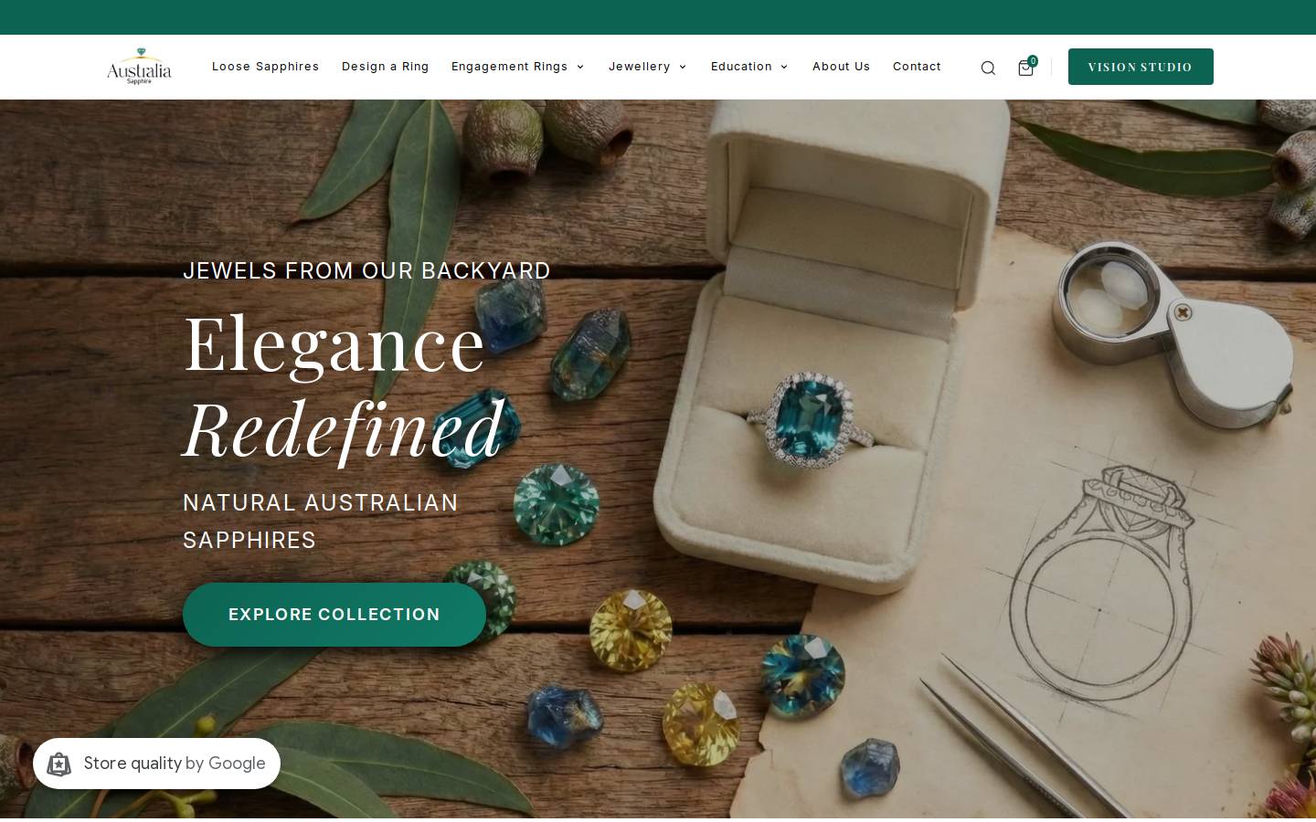Australia Sapphire homepage screenshot