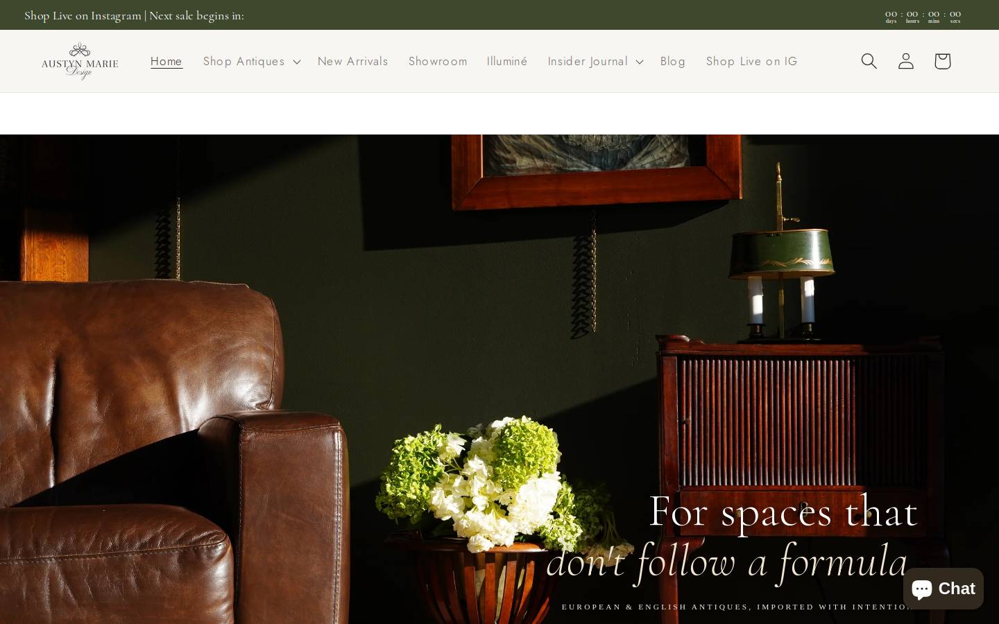 austynmariedesign.com homepage screenshot