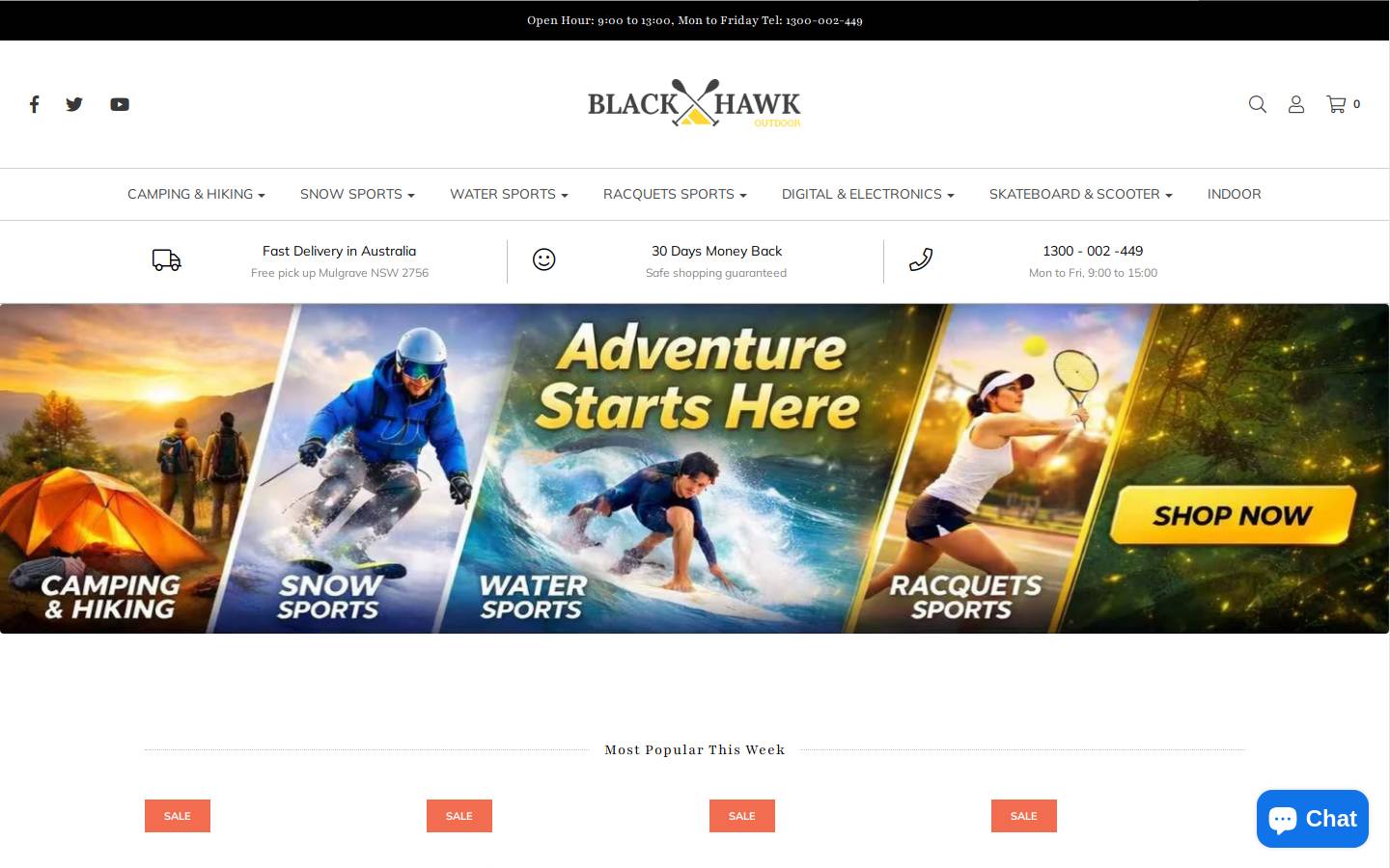 ausurfing.com.au homepage screenshot
