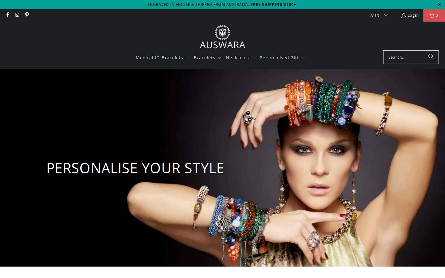 auswara.com homepage screenshot