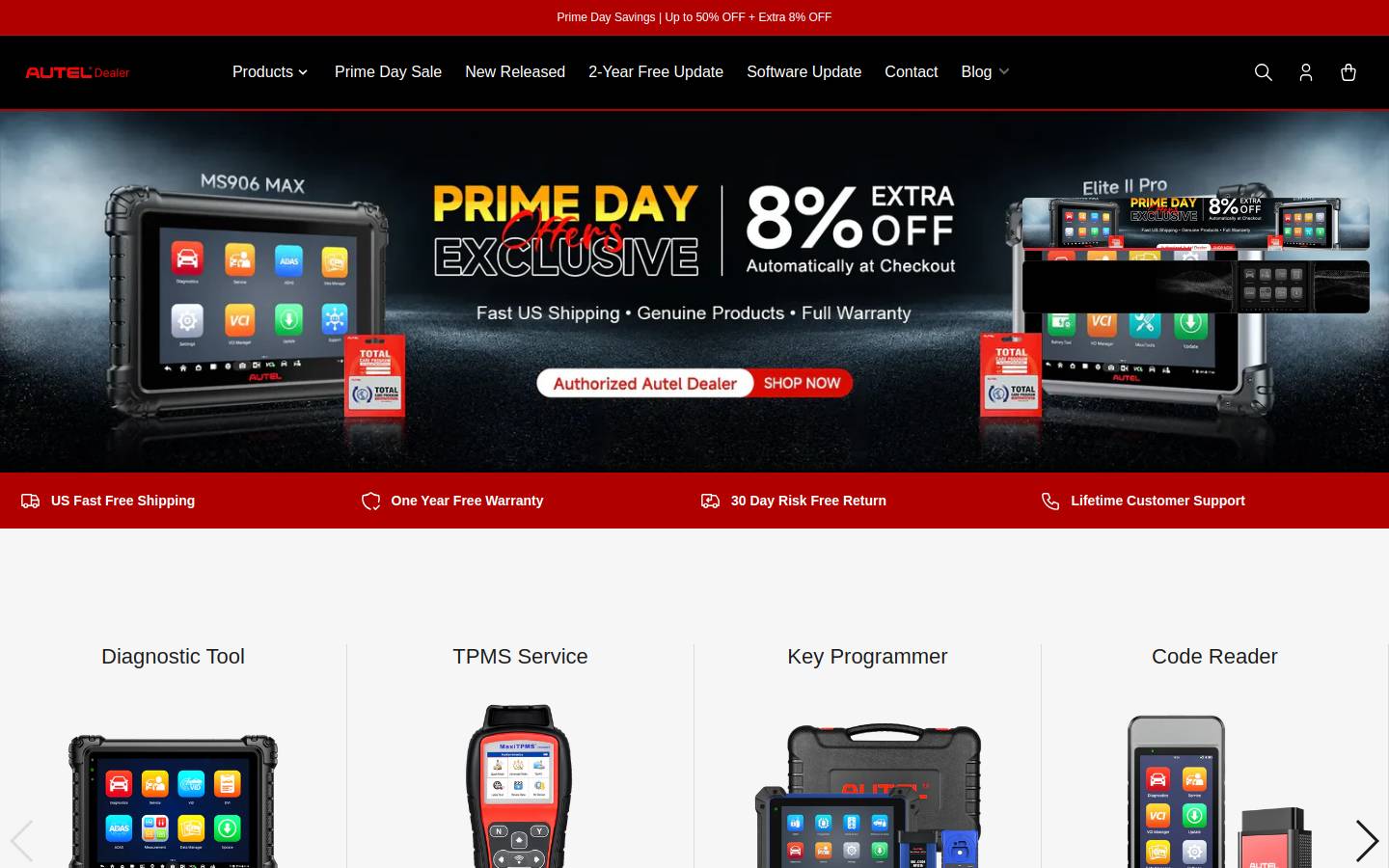 Auteldealer homepage screenshot