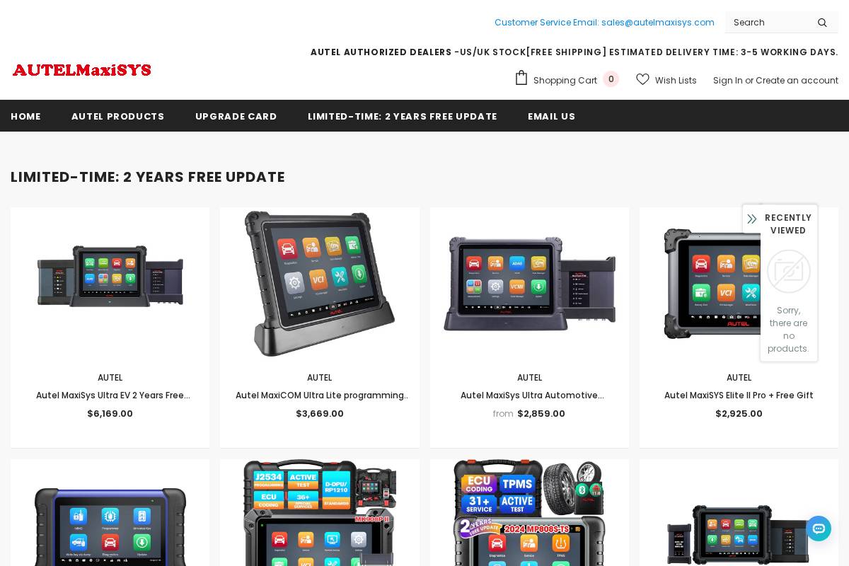 autelmaxisys.com homepage screenshot