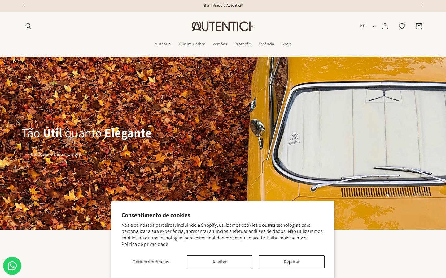 Autentici Durum Umbra homepage screenshot