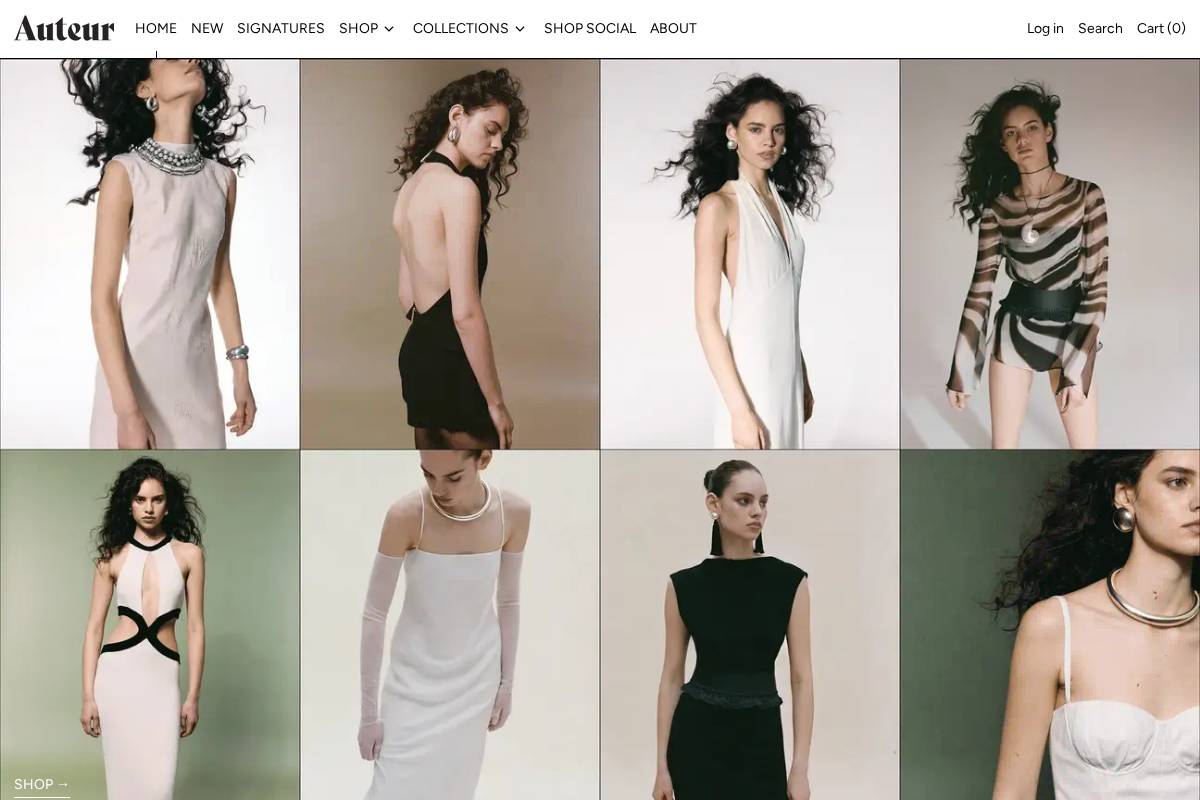 auteurstudio.com homepage screenshot