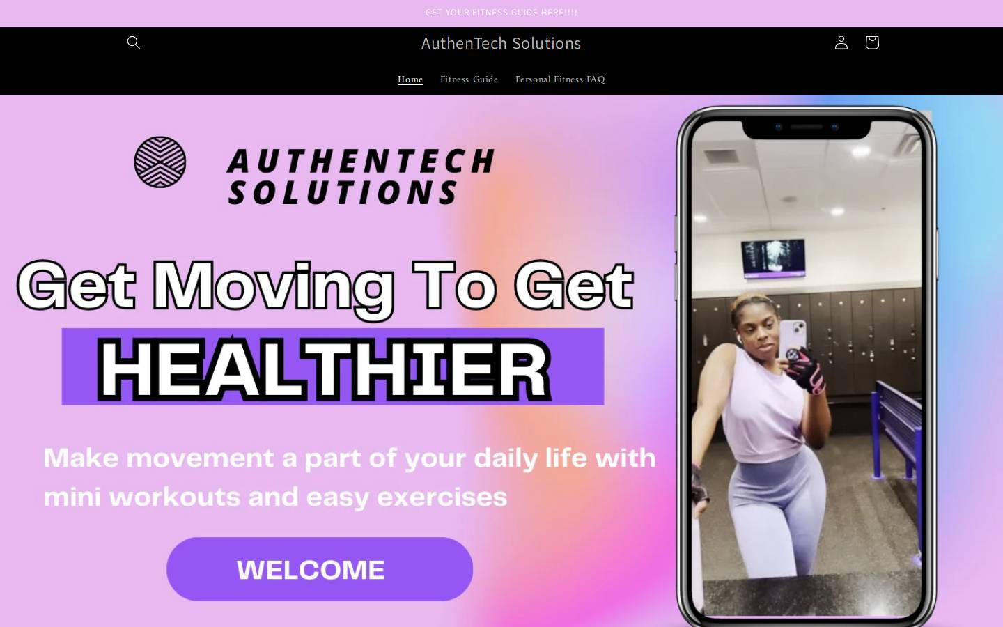 authentechsolutions.com homepage screenshot
