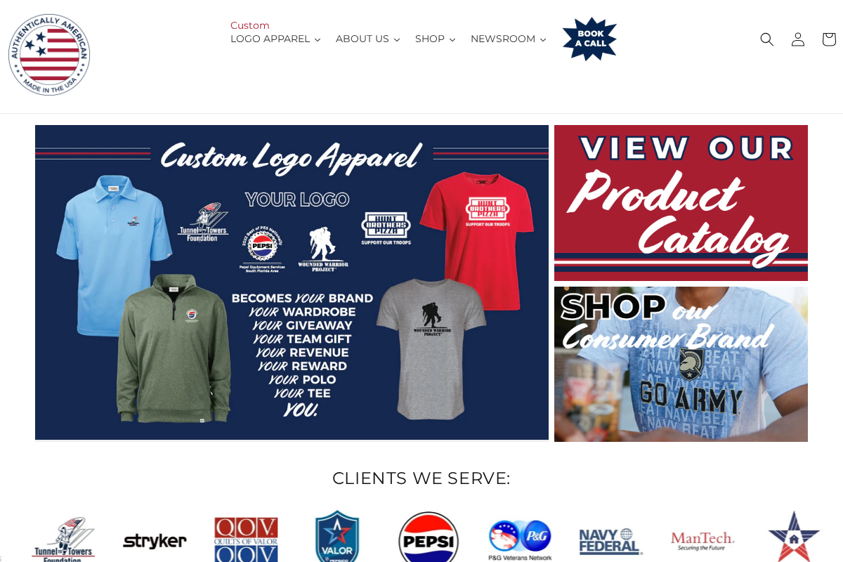 Authentically American LLC homepage screenshot