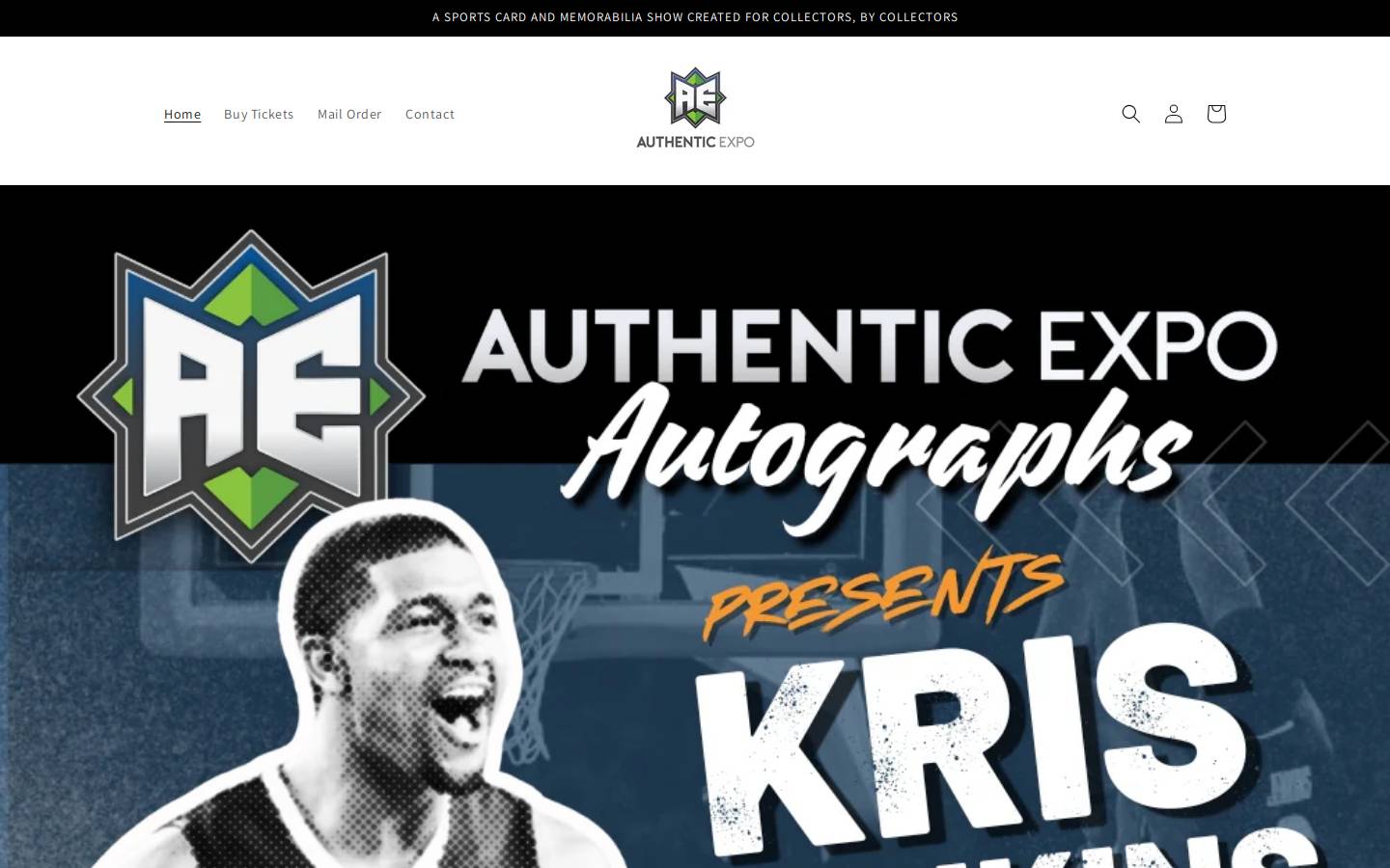 authenticexpo.com homepage screenshot