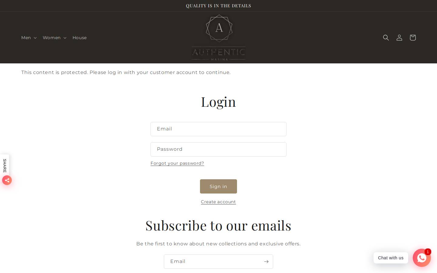 authenticmarina.com homepage screenshot