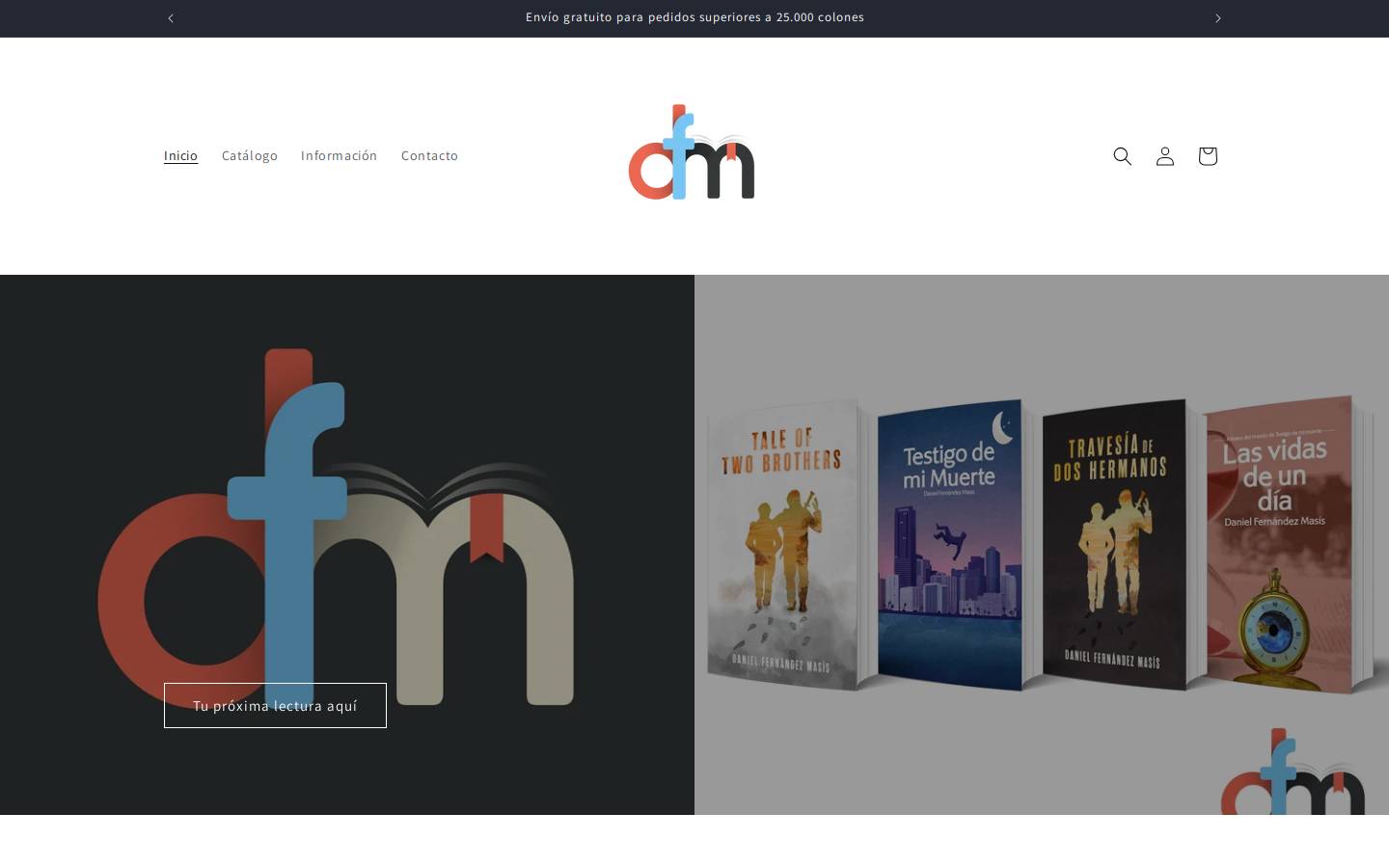 authordanielfernandez.com homepage screenshot