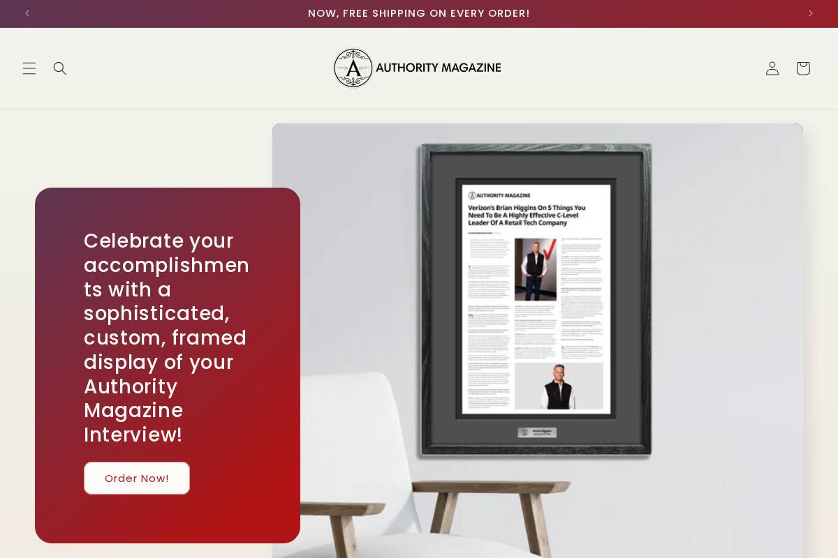 authoritymagazinepress.com homepage screenshot