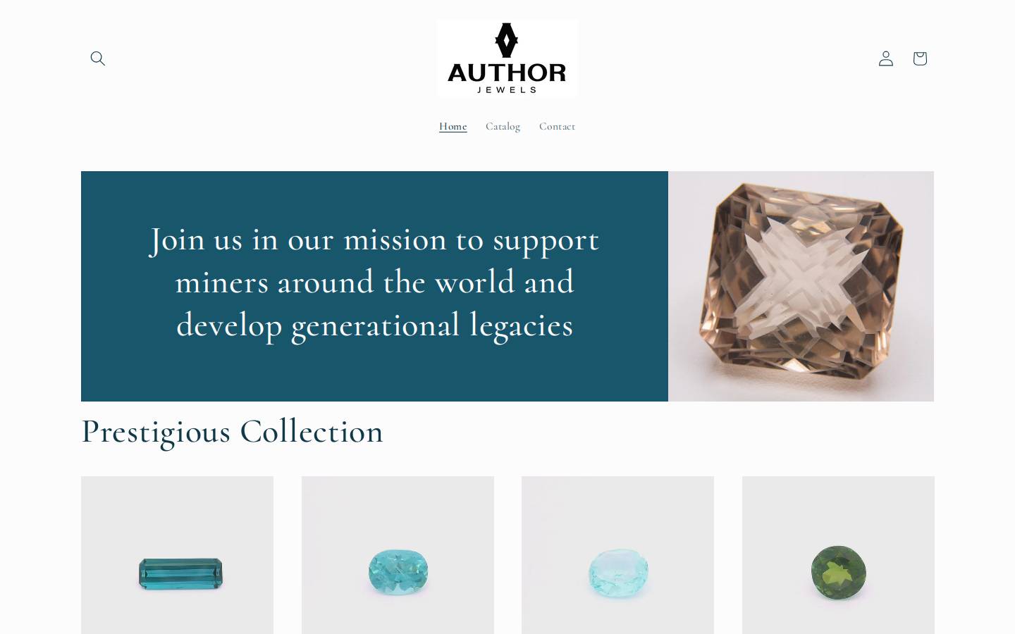authorjewels.com homepage screenshot