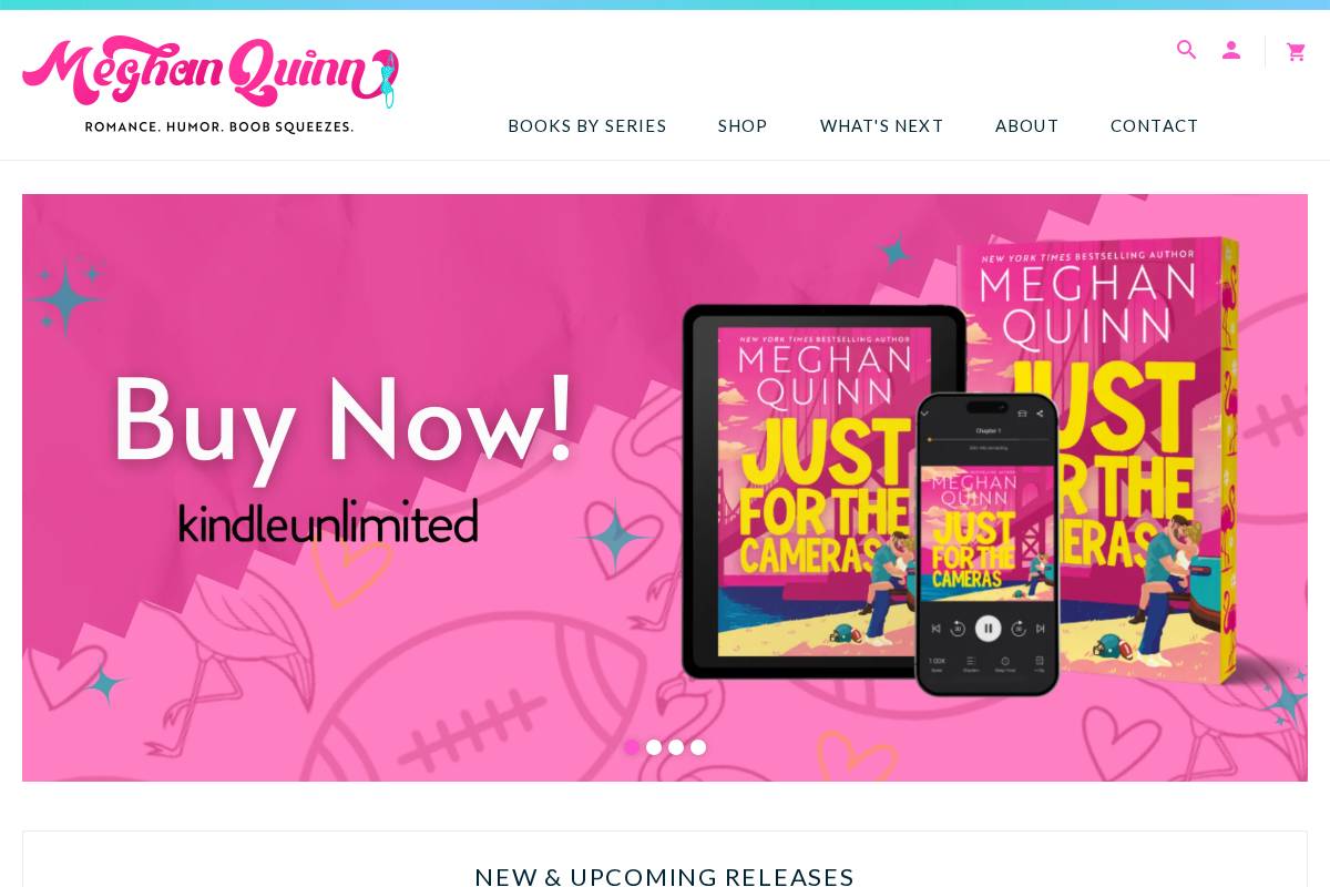 authormeghanquinn.com homepage screenshot