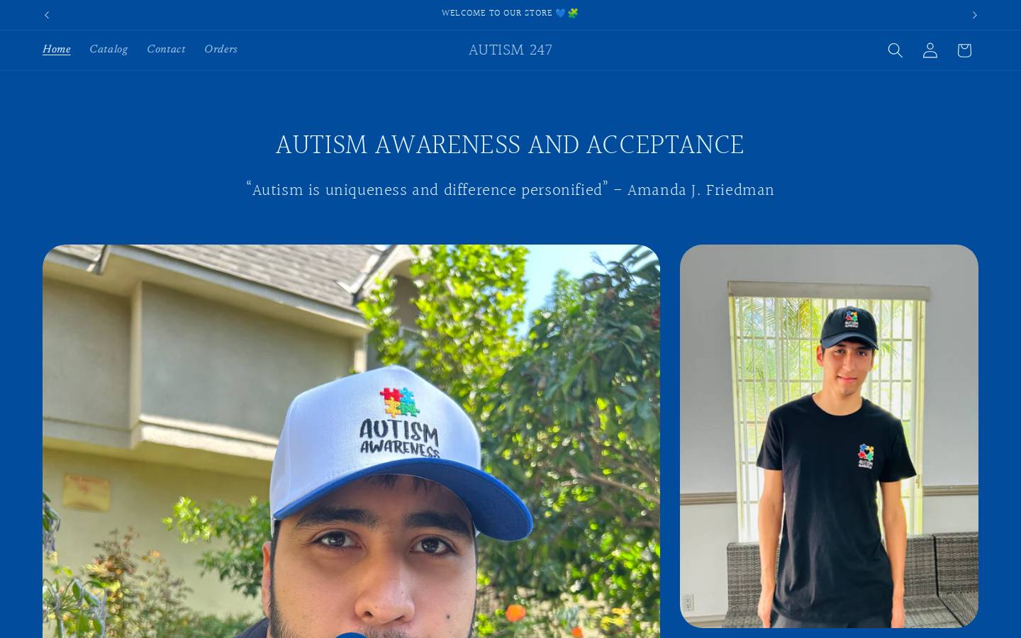 autism247.shop homepage screenshot