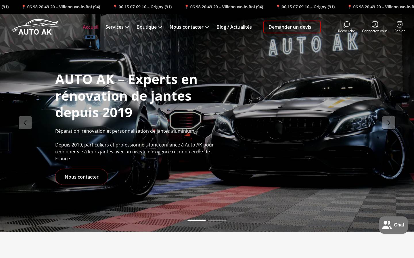 auto-ak.com homepage screenshot