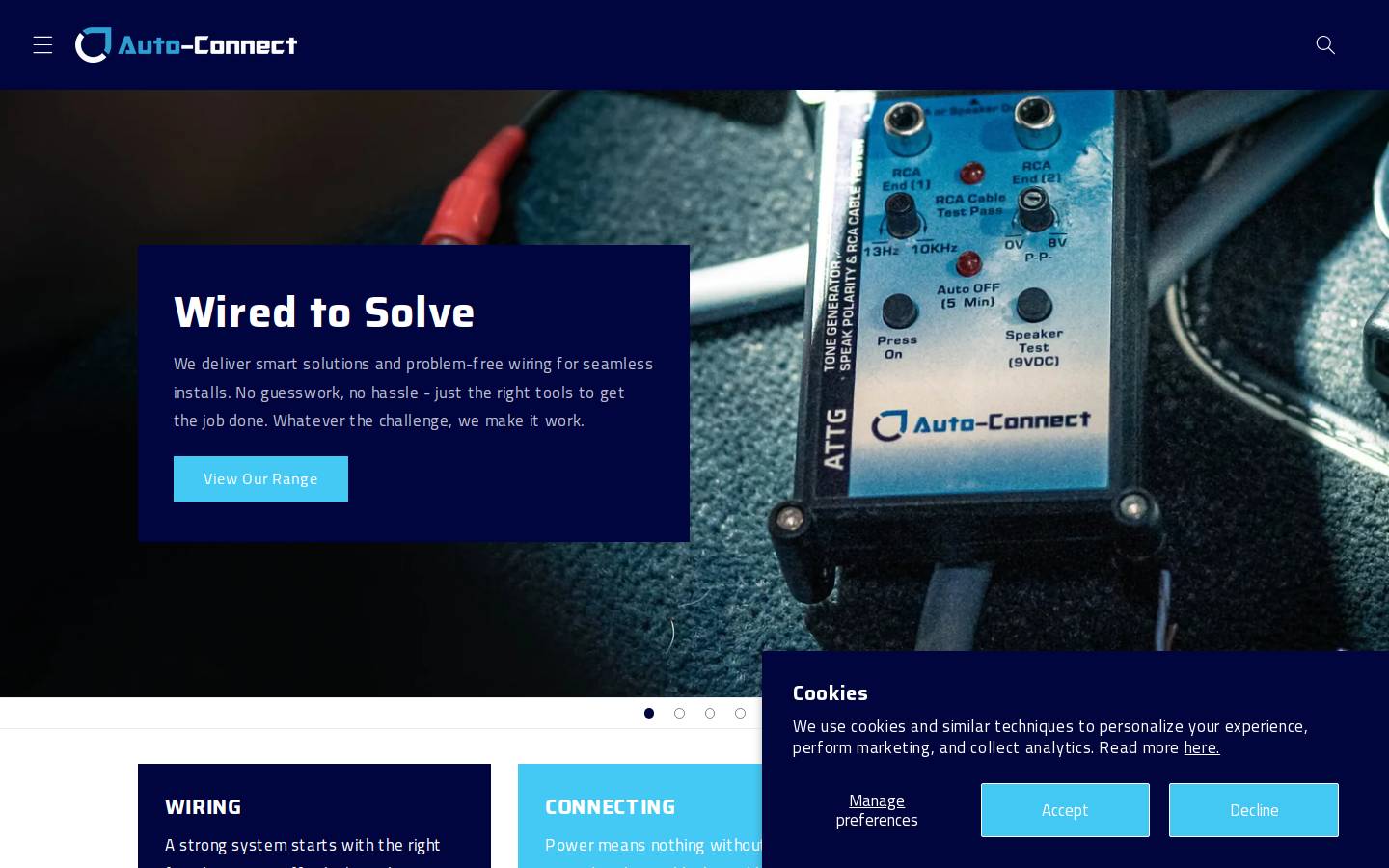 auto-connect.eu homepage screenshot