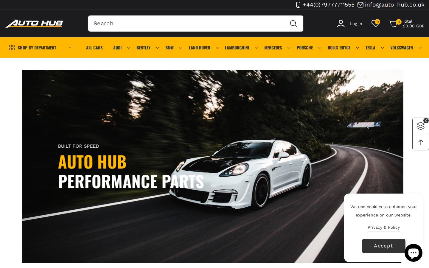 auto-hub.co.uk homepage screenshot