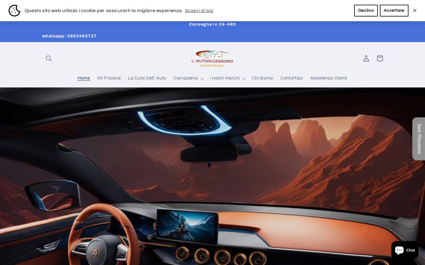 Autoaccessoriocuscito homepage screenshot