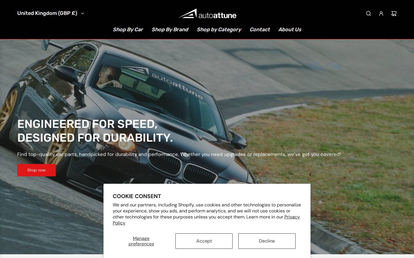autoattune.com homepage screenshot
