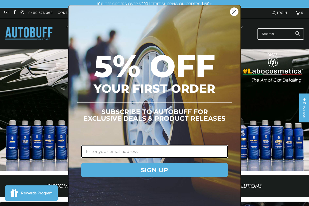 AutoBuff homepage screenshot
