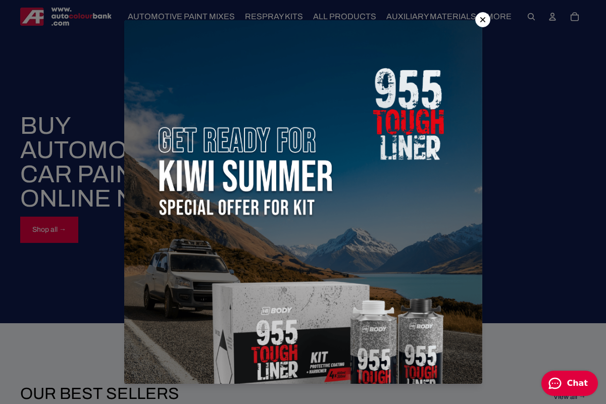 autocolourbank.com homepage screenshot