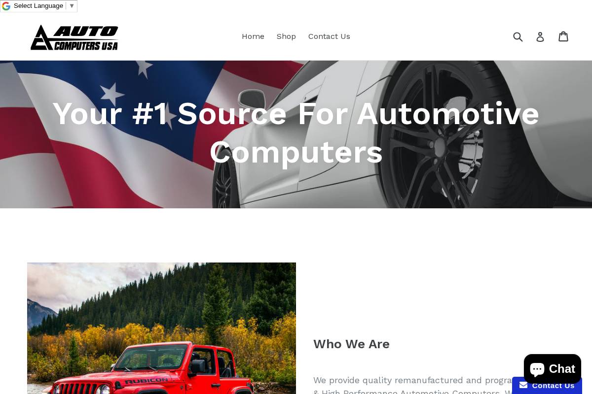 autocomputersusa.com homepage screenshot