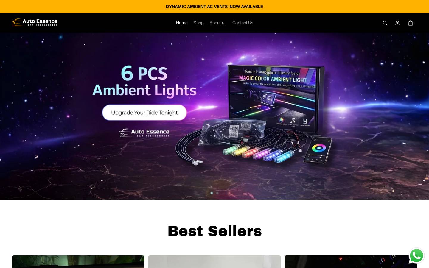 autoessence.shop homepage screenshot