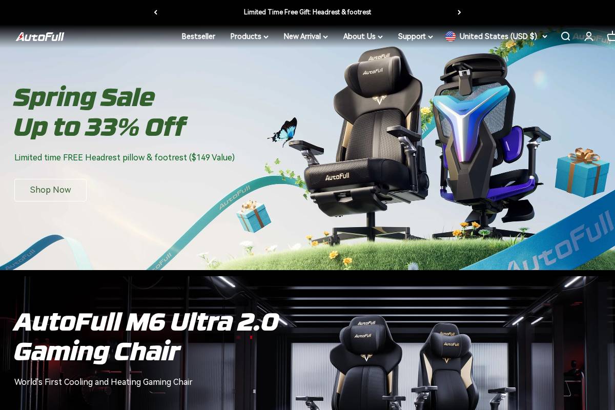 Autofull homepage screenshot