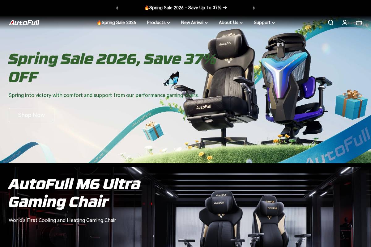 Autofull homepage screenshot