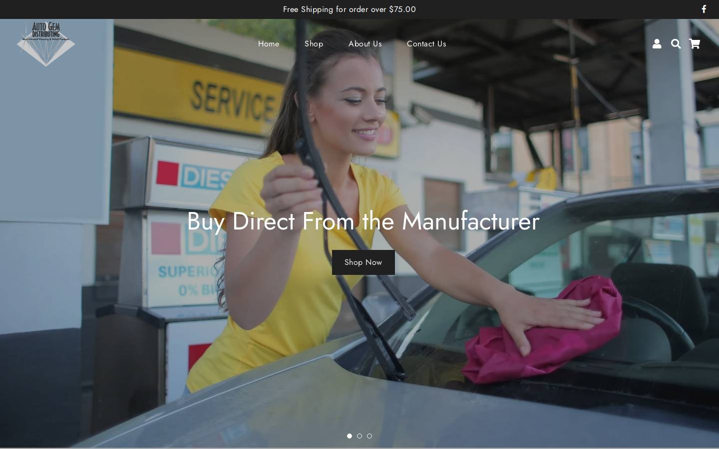 autogemdistributing.com homepage screenshot