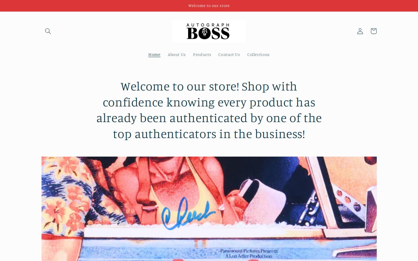 autographboss.com homepage screenshot