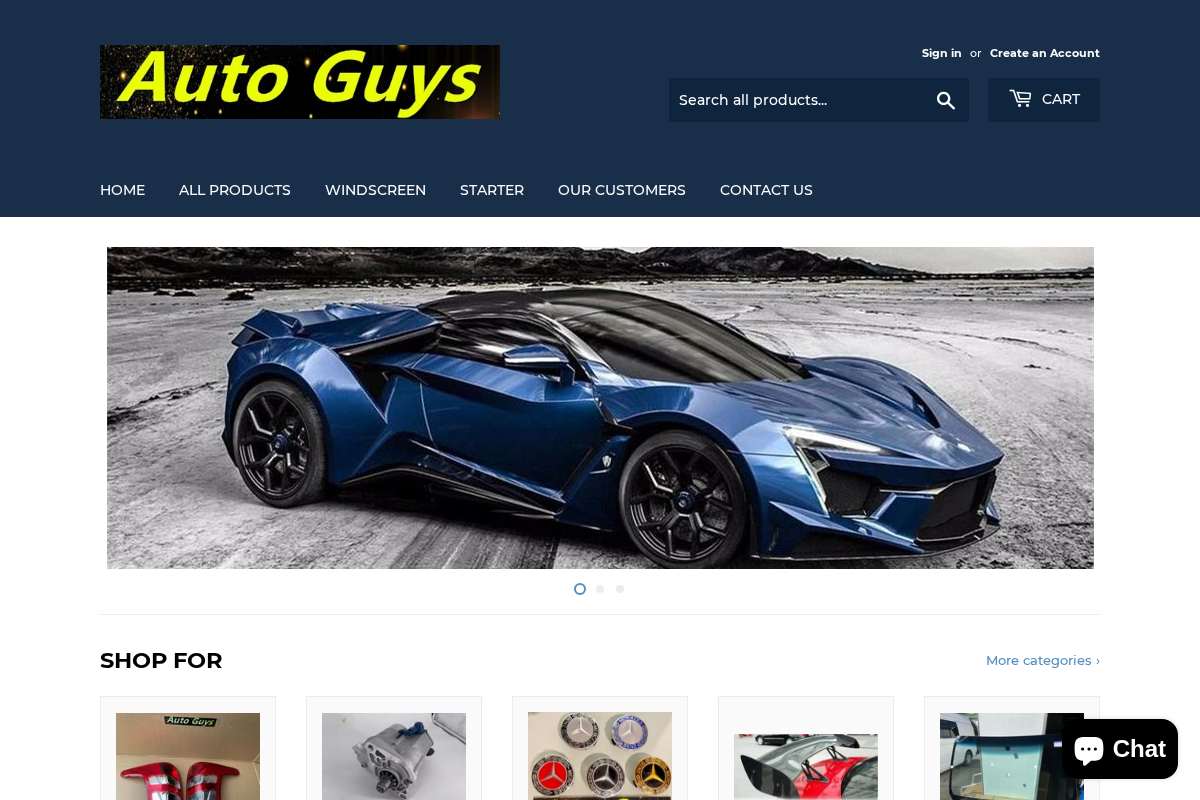 Auto Guys Group homepage screenshot