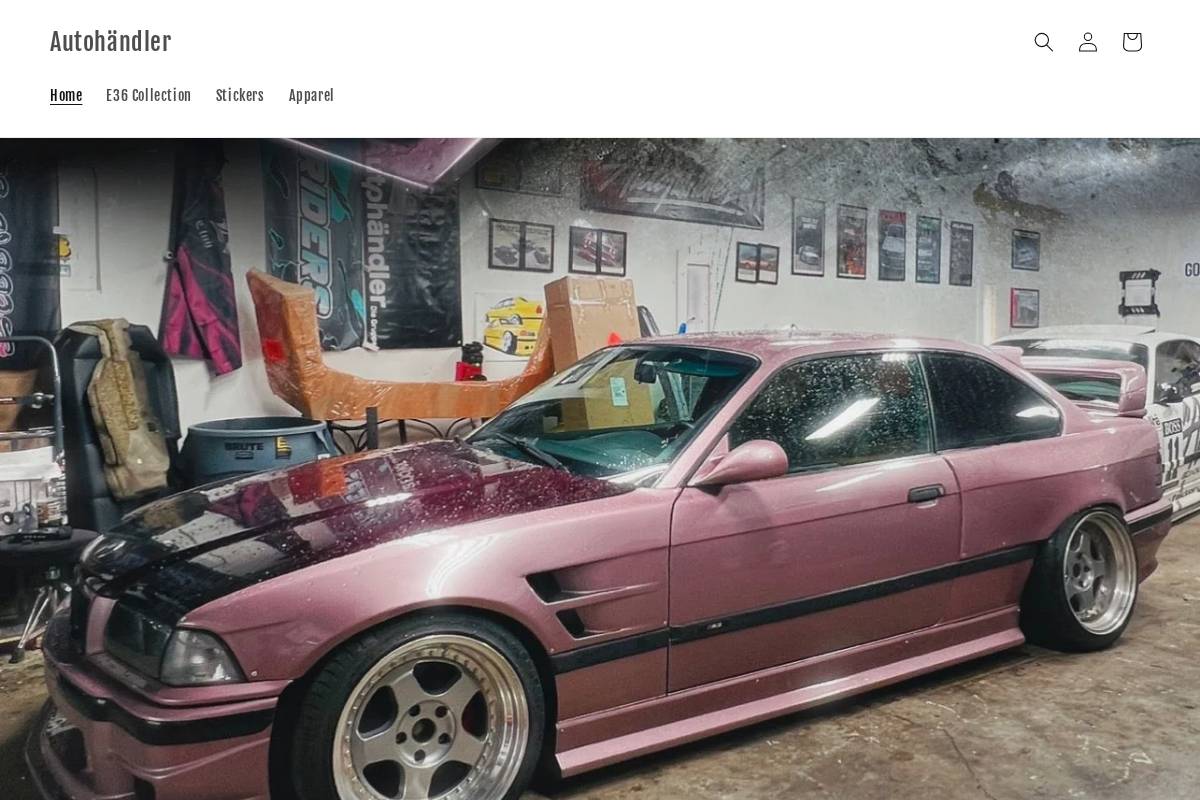 Autohändler homepage screenshot