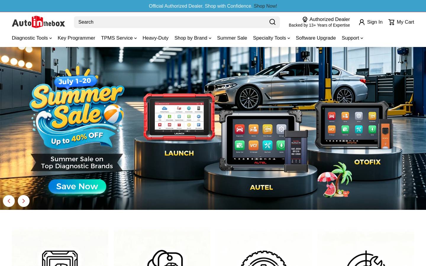 autointhebox.com homepage screenshot