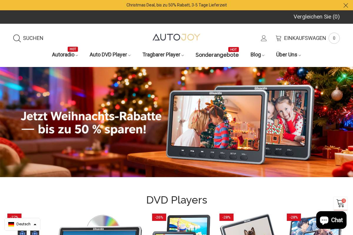 Autojoy-DE homepage screenshot