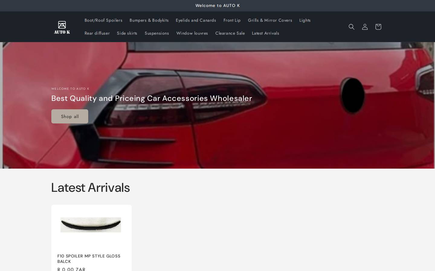 autok.co.za homepage screenshot