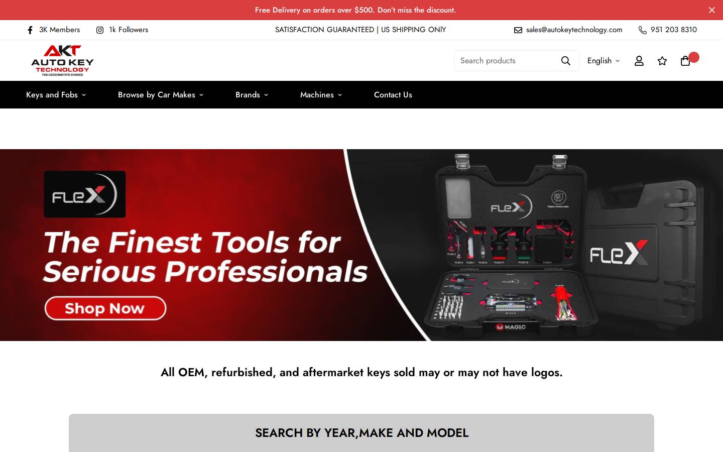 Autokeytechnology homepage screenshot