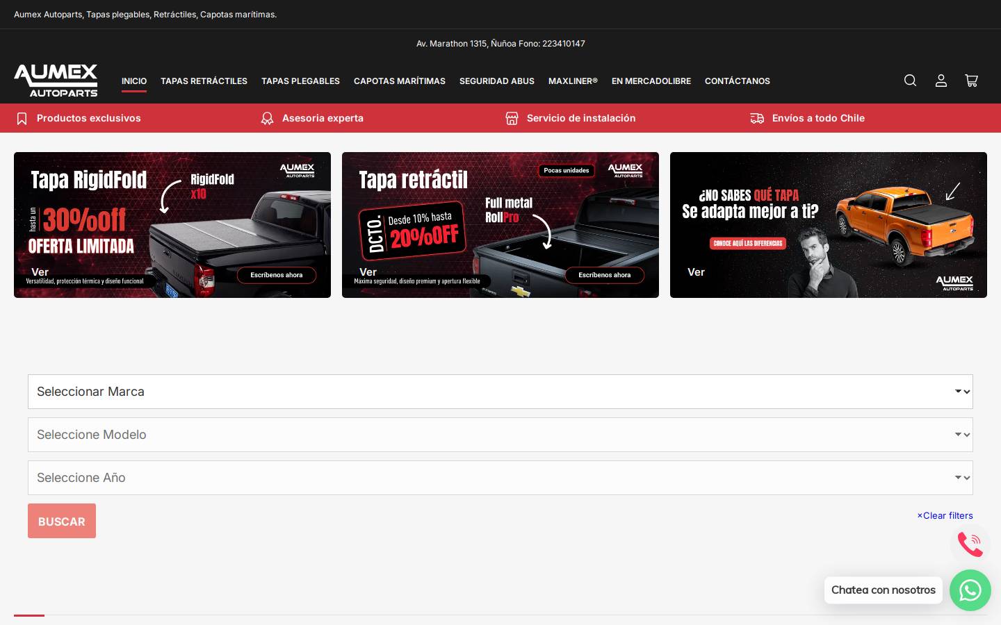 autolampen.cl homepage screenshot