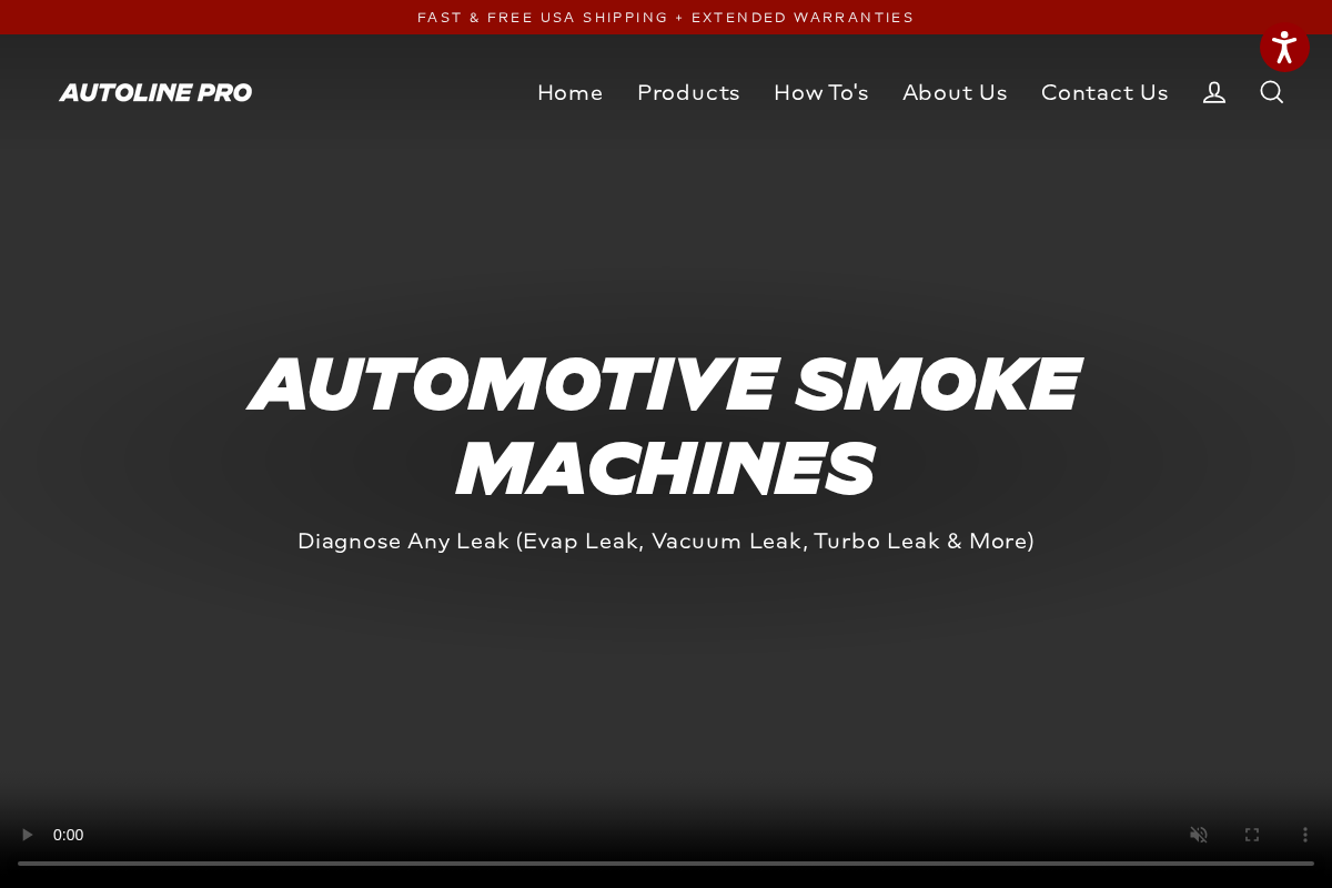 AutoLine Pro homepage screenshot
