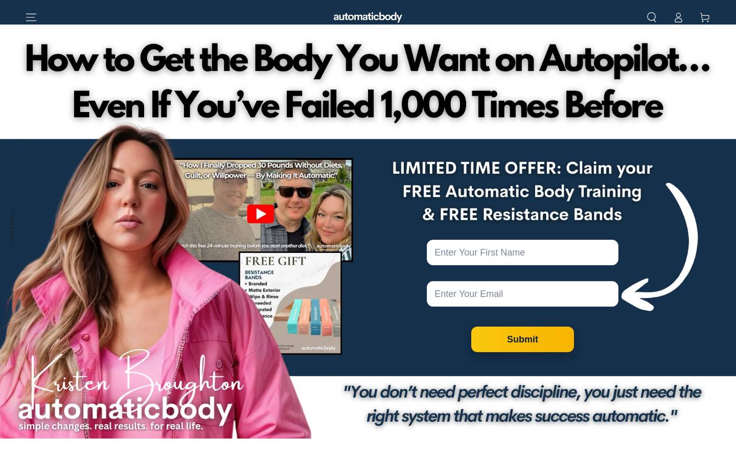 automaticbody.com homepage screenshot