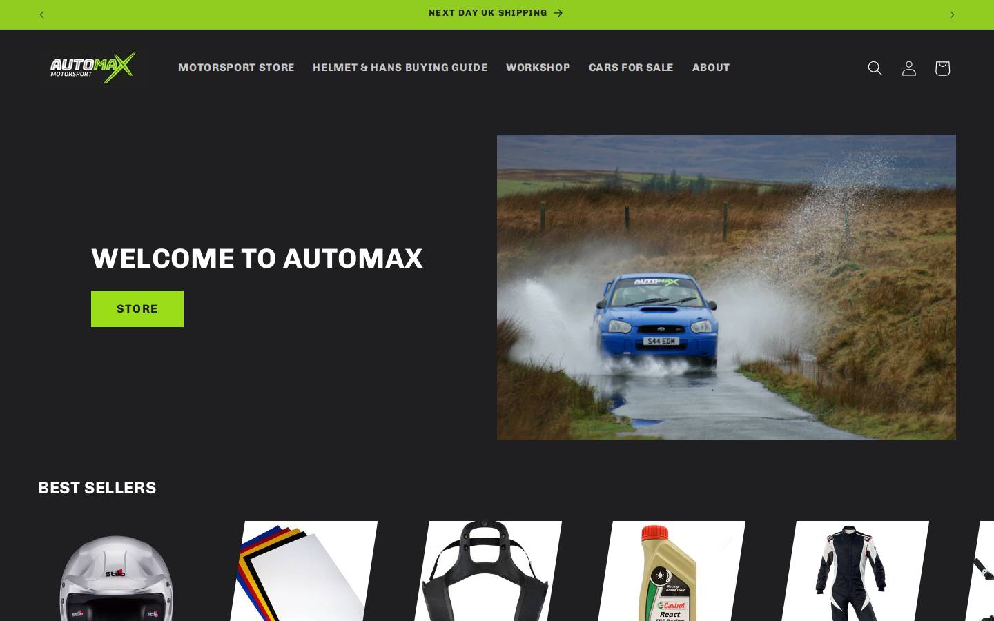 Automax Wales homepage screenshot
