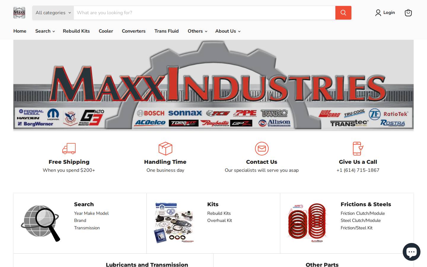 automaxxparts.com homepage screenshot