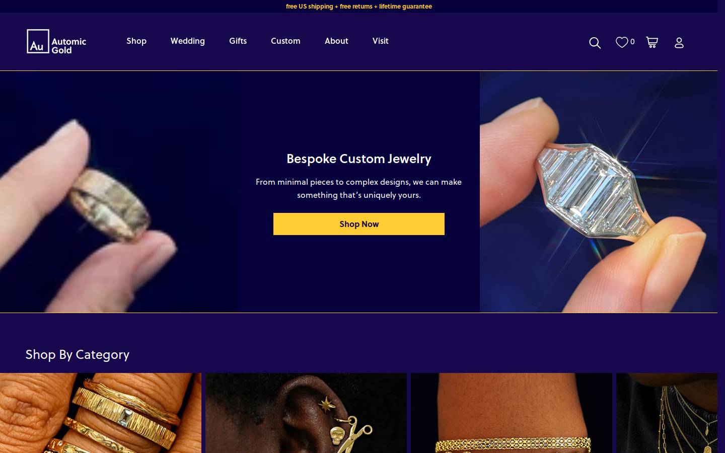 automicgold.com homepage screenshot
