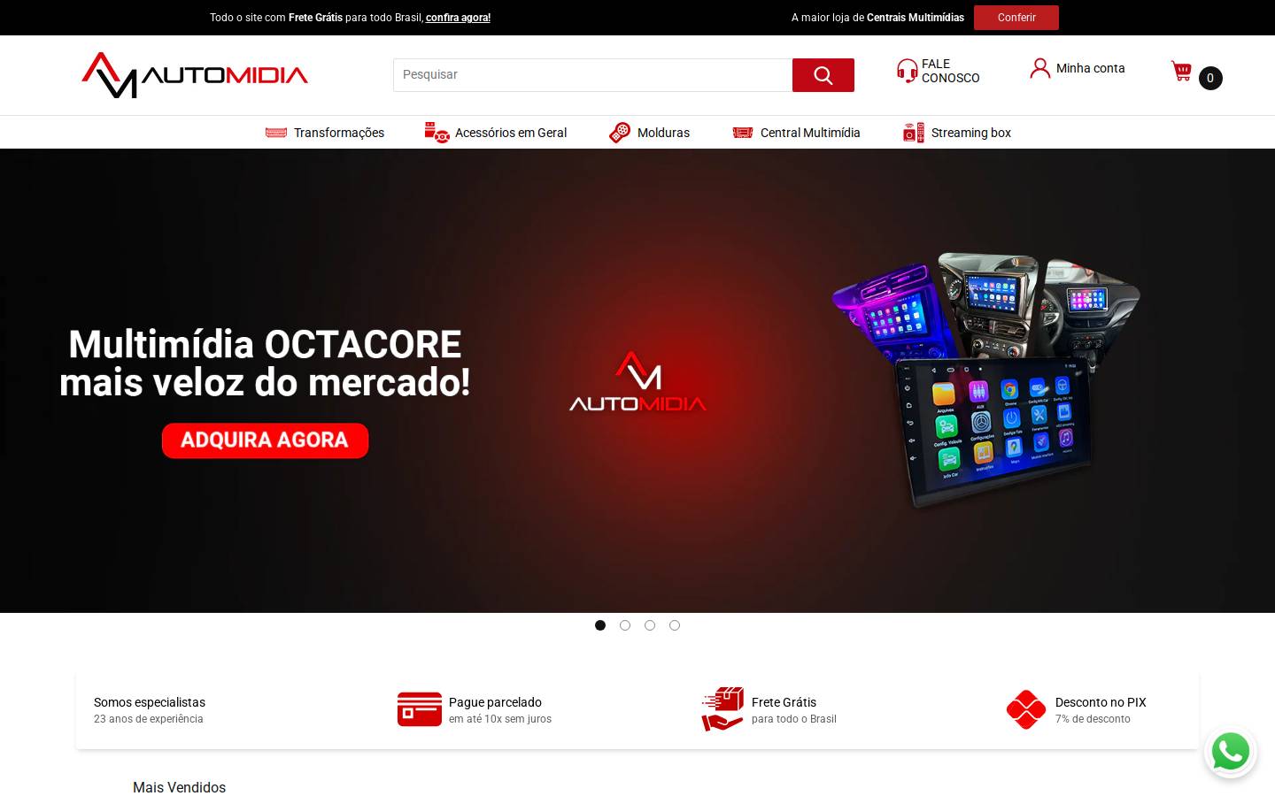 automidiabrasil.com.br homepage screenshot